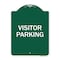 Signmission Reserved Parking Sign Visitor Parking, Green & White Aluminum Sign, 18" x 24", GW-1824-23019 A-DES-GW-1824-23019 - alternate 1